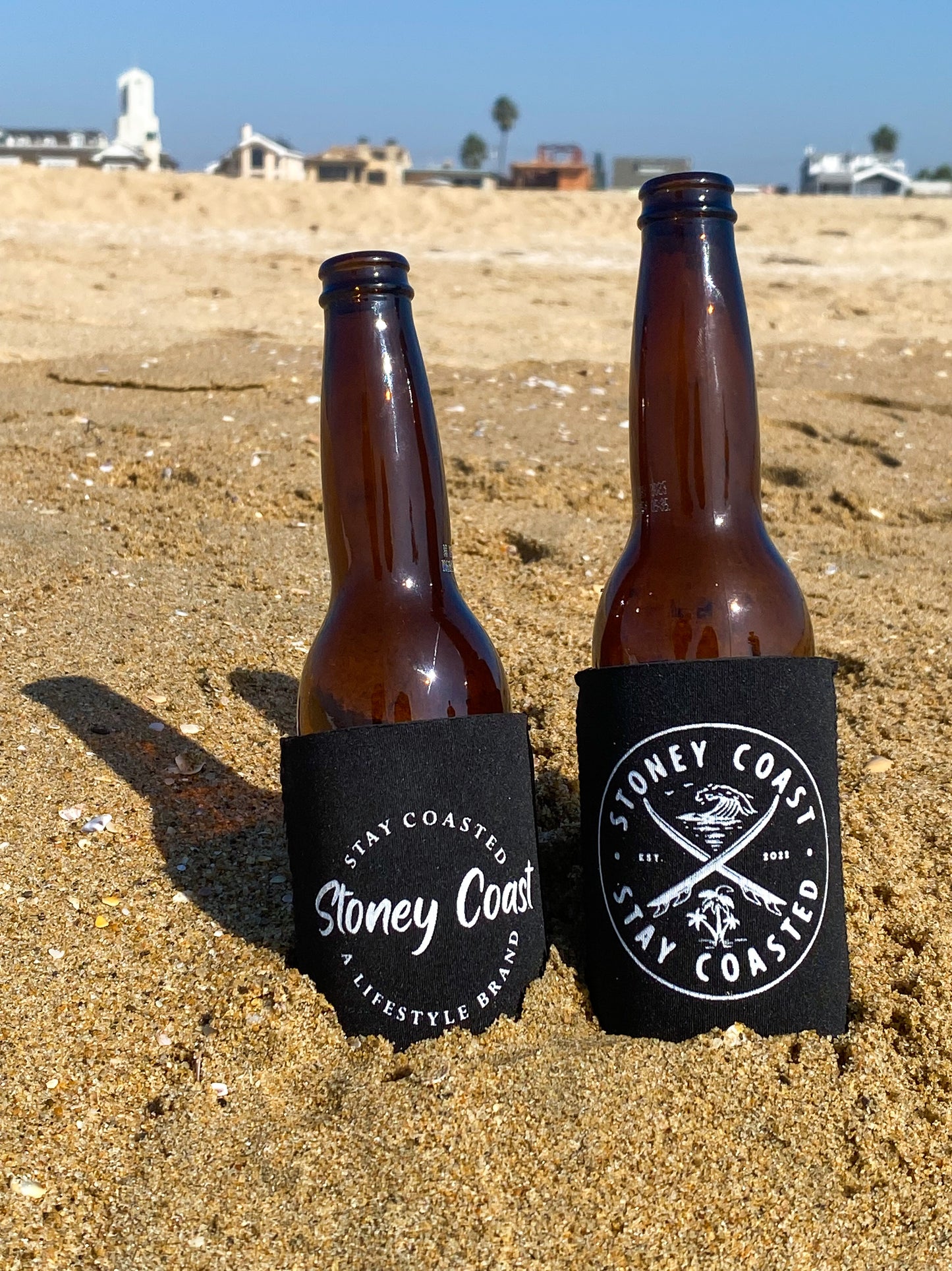 Stay Coasted Black Koozie